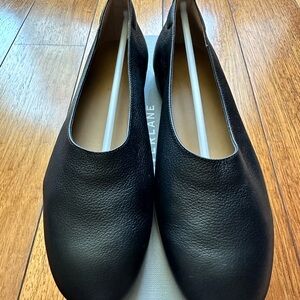 Everlane Flats Day Glove Black Leather, Size 6.5